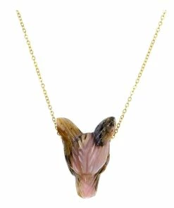 MON PRECIEUX GEM Collier Loup Opale Rose