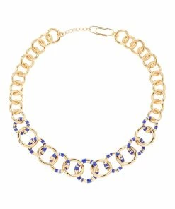 Aurélie Bidermann Collier Positano XL Bleu