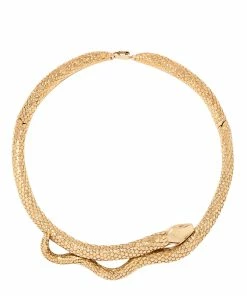 Aurélie Bidermann Collier Tao Serpent Doré