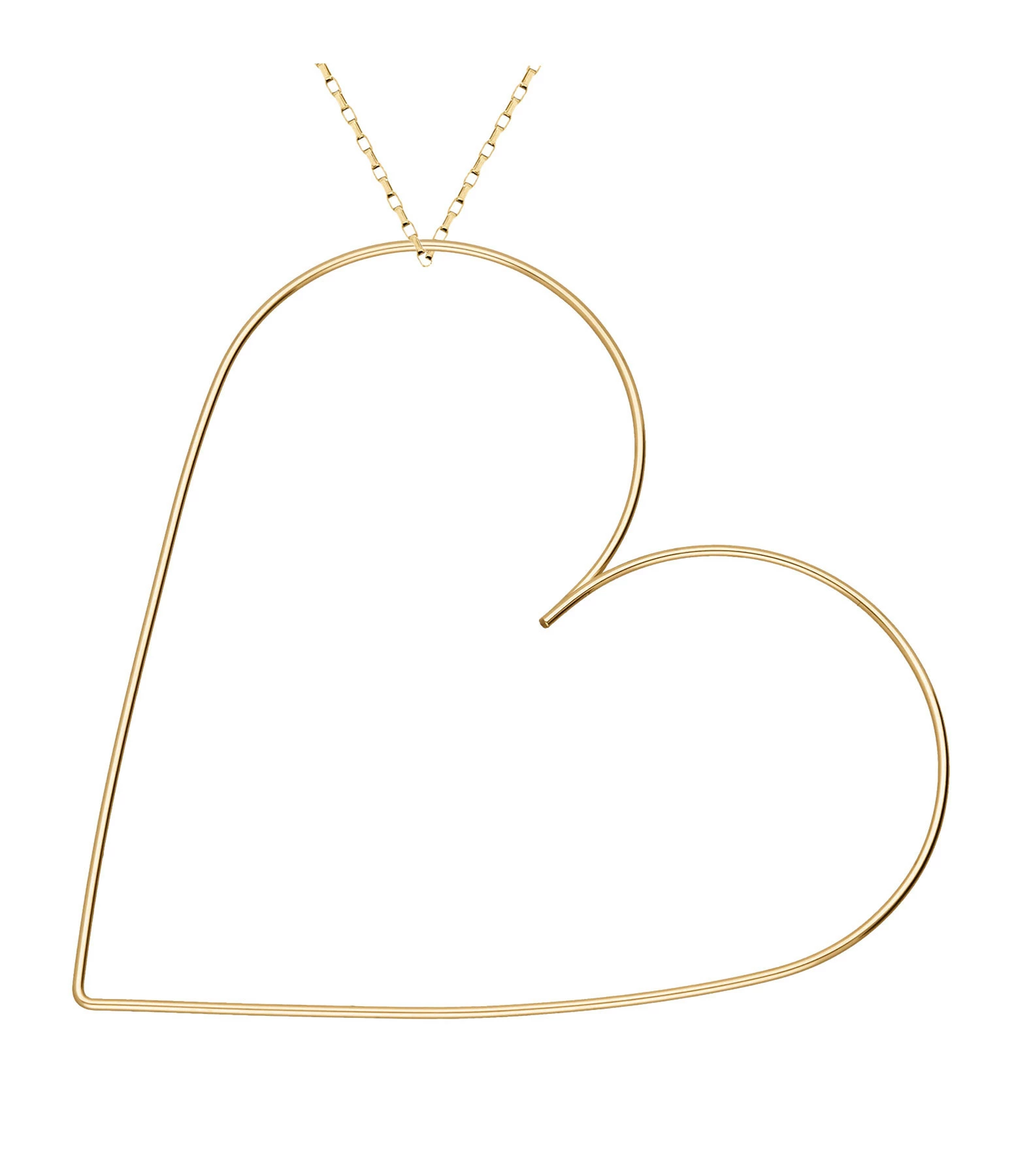 ATELIER PAULIN Collier Maxi Cœur Nude Gold Filled