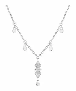 STONE PARIS Collier Plein Soleil Or Blanc Diamants