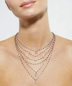 GIGI CLOZEAU Collier Résine L'Œil Du Pirate Diamants Or Jaune -Boutique Gigi Clozeau courbes 2 1