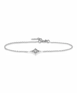 NAVA JOAILLERIE Bracelet Cheyenne Losange Diamant Or Blanc