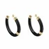 Aurélie Bidermann Créoles Katt Noir 2 Aurélie Bidermann Créoles Katt Noir -Boutique Gigi Clozeau croles katt rsine noirfw19bo16mg mm 1