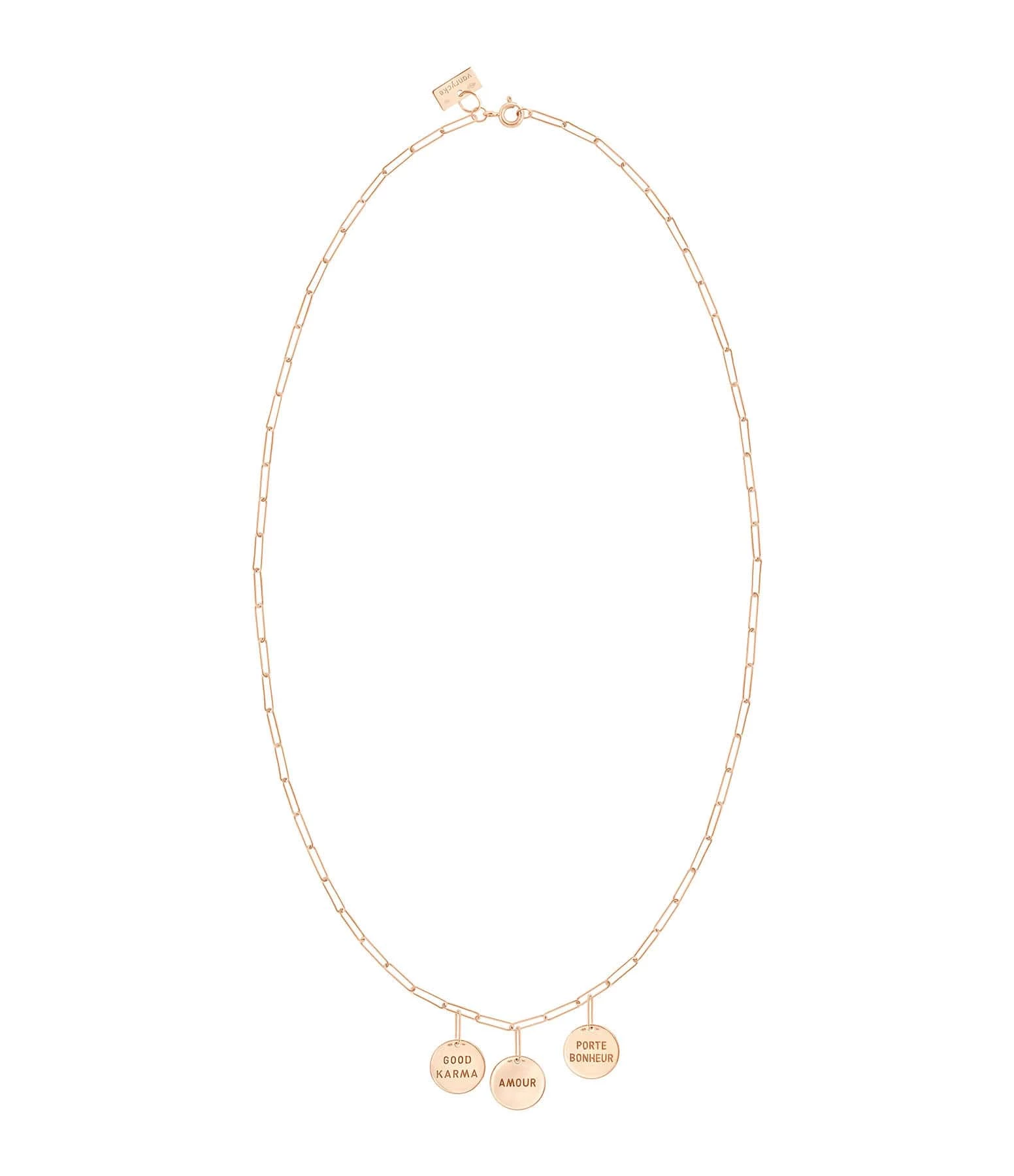 VANRYCKE Collier Shaman 3 Talismans Or Rose 4 VANRYCKE Collier Shaman 3 Talismans Or Rose – Image 2