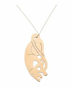 Ginette NY Collier Panther Jumbo Or Rose