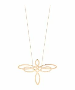 Ginette NY Collier Jumbo Dragonfly Or Rose
