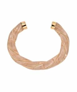 Aurélie Bidermann Jonc Diana Poudre Doré Transparente