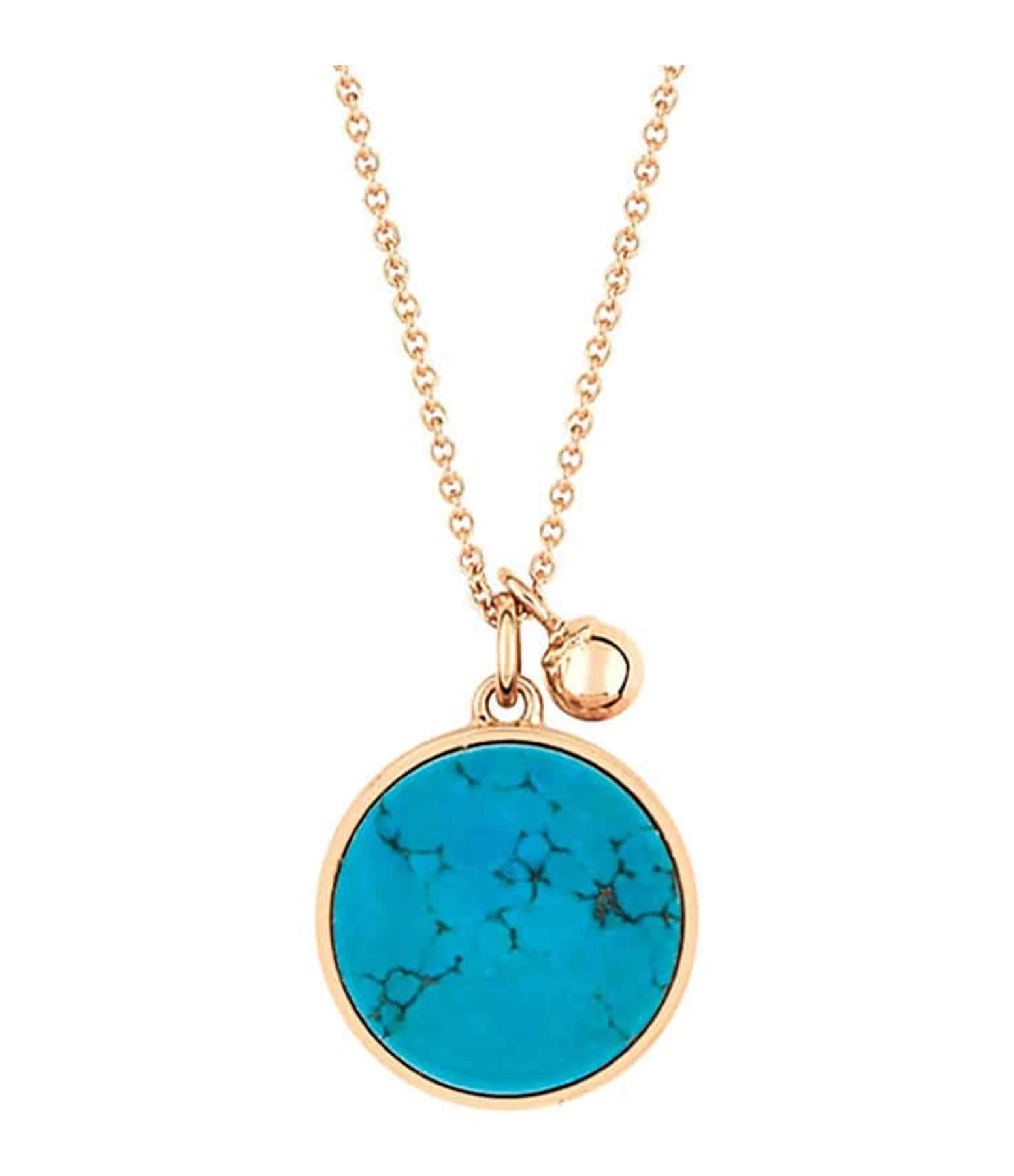 Ginette NY Collier Ever Disc Turquoise Or Rose 3 Ginette NY Collier Ever Disc Turquoise Or Rose