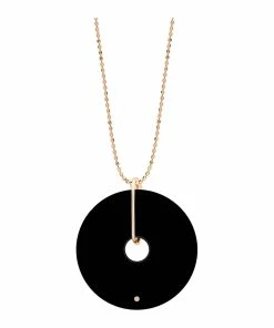 Ginette NY Collier Donut Onyx Or Rose
