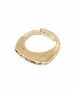 LSONGE Bague Éclat Argent Doré Émail Doré