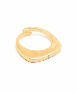 LSONGE Bague Éclat 1 Argent Doré Émail Diamanté