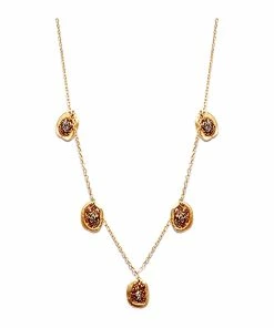 LSONGE Collier Éclat 5 Médailles XS Argent Doré