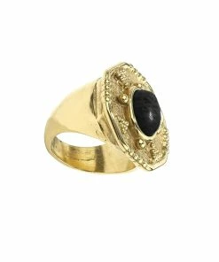 GOOSSENS PARIS Bague Essaouira Agate Noire