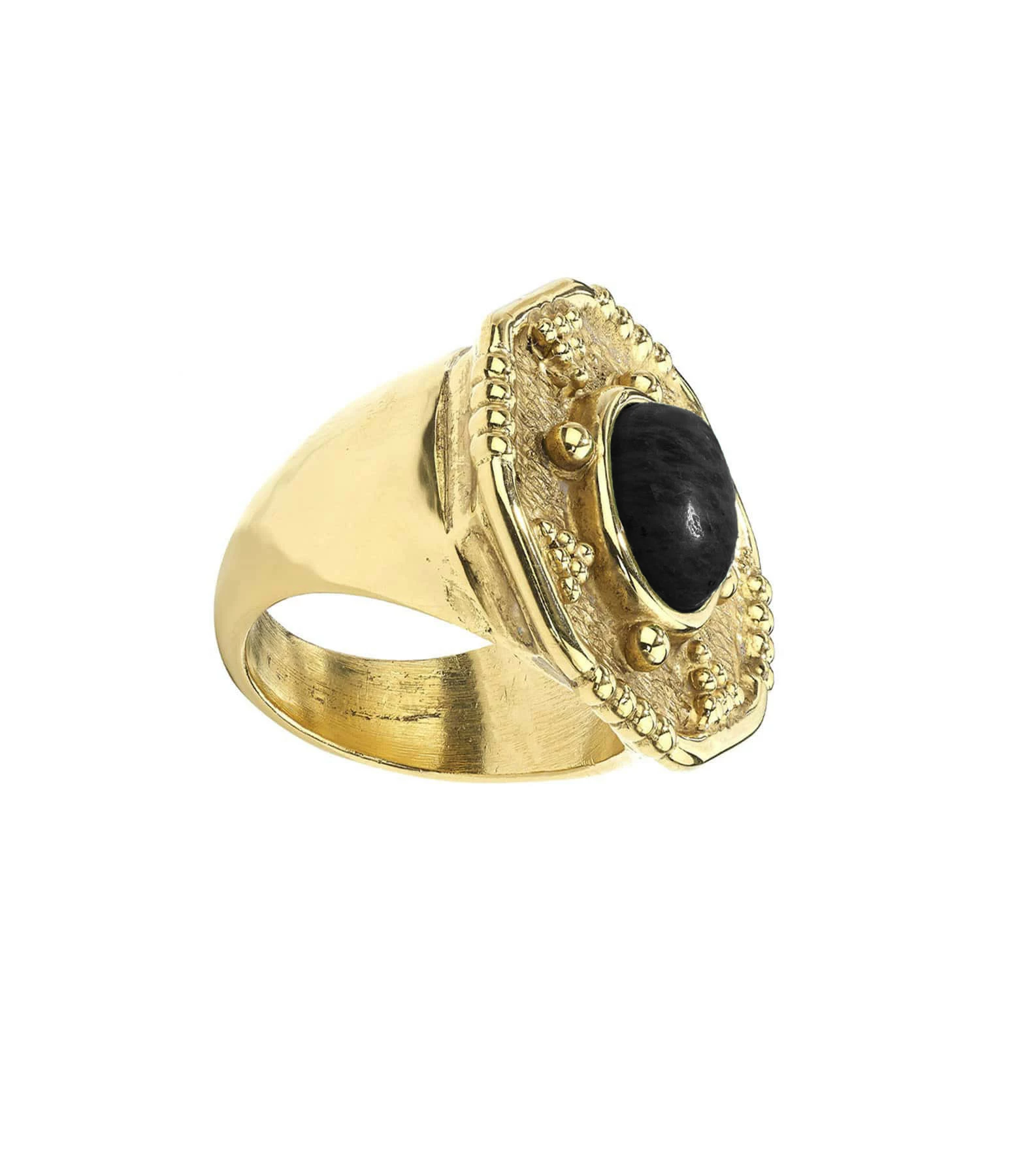 GOOSSENS PARIS Bague Essaouira Agate Noire 3 GOOSSENS PARIS Bague Essaouira Agate Noire