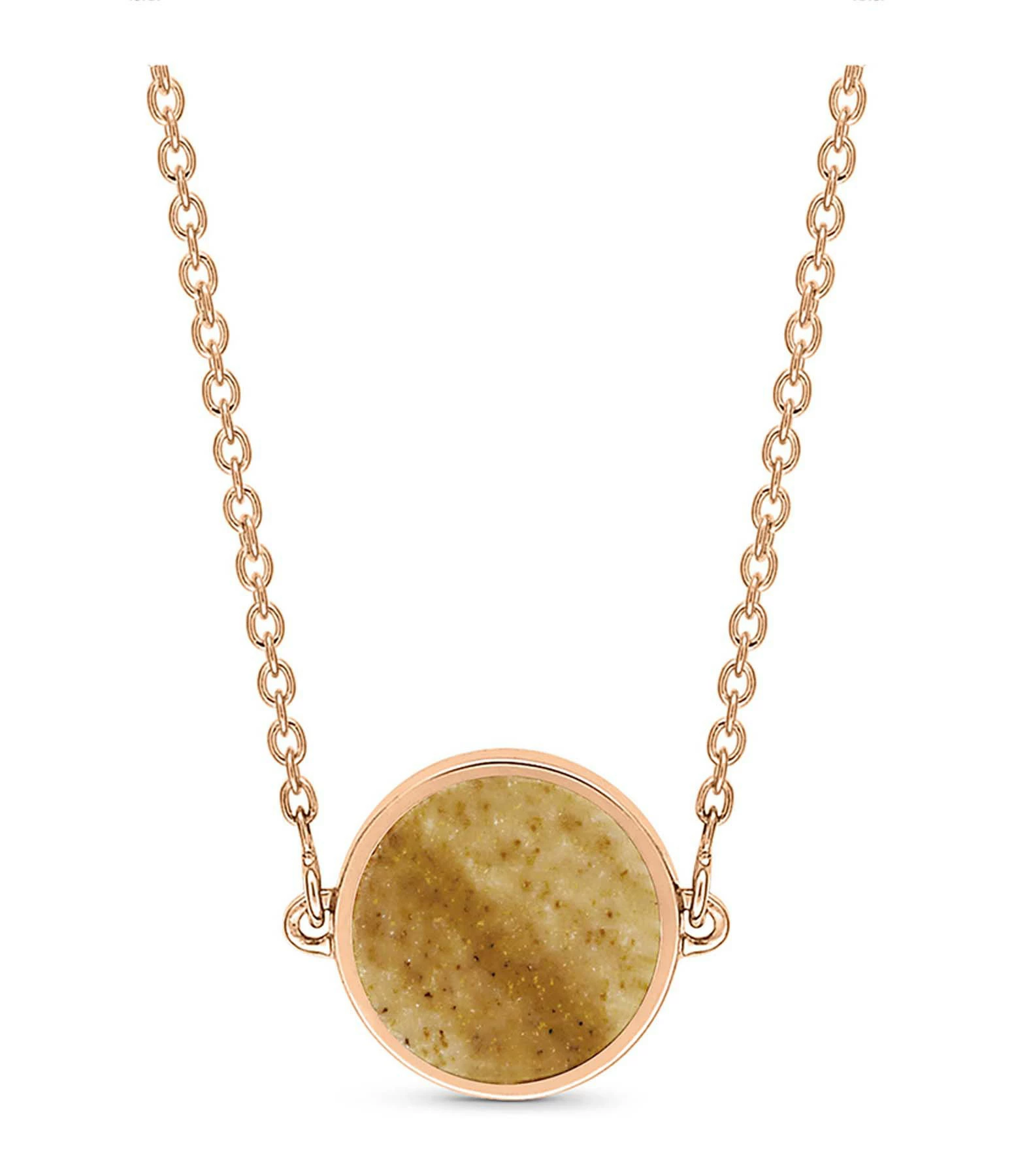 Ginette NY Collier Ever Mini Disc Jaspe Or Rose 3 Ginette NY Collier Ever Mini Disc Jaspe Or Rose