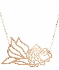 Ginette NY Collier Goldfish Jumbo Or Rose