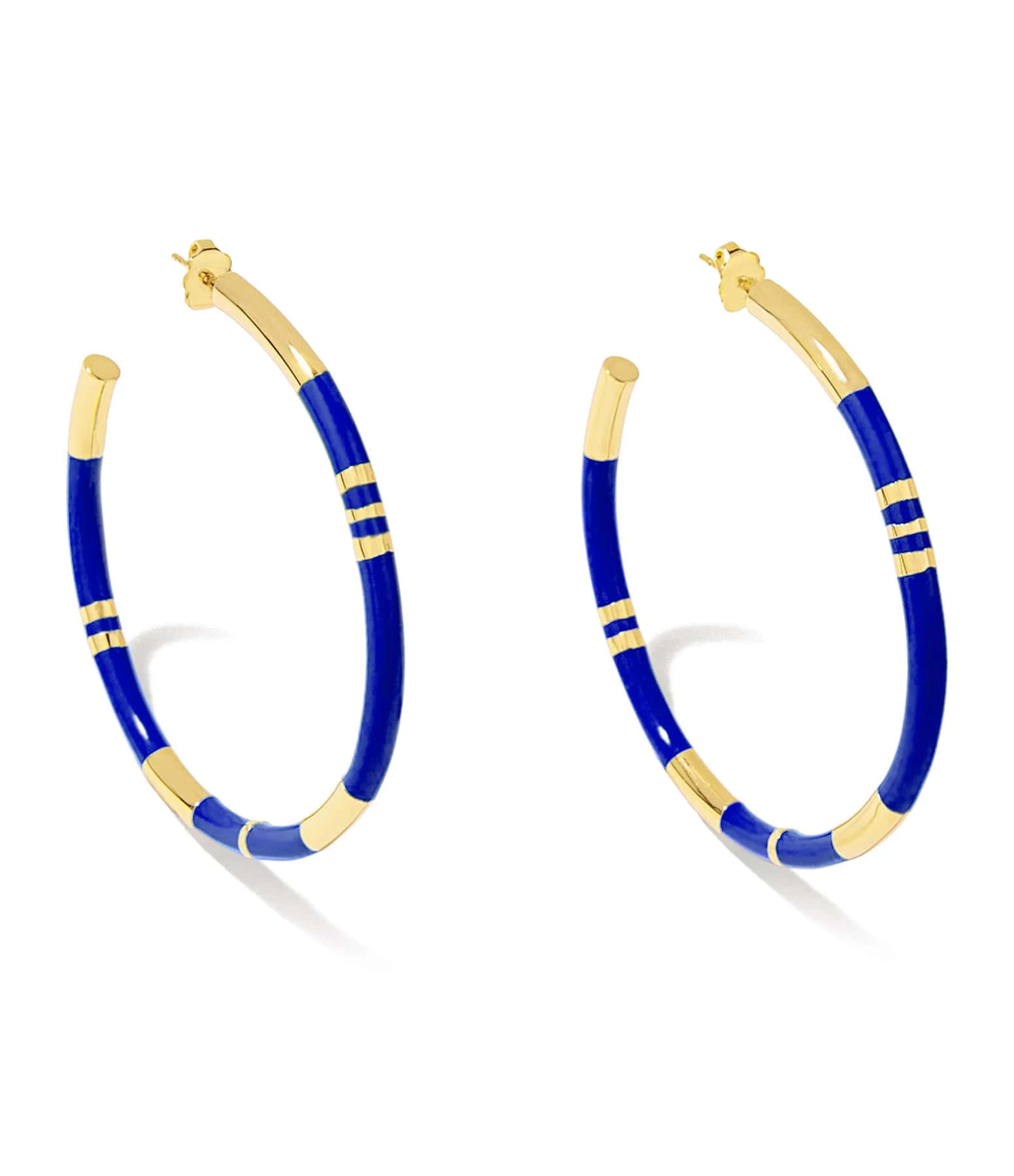 Aurélie Bidermann Créoles GM Positano Bleu 3 Aurélie Bidermann Créoles GM Positano Bleu