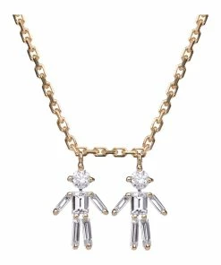 LITTLE ONES Collier Emblématique Garçon Garçon Or Jaune Diamants