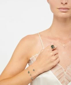 Alternative view of Ginette NY Bracelet Bliss Nacre Noire Or Rose