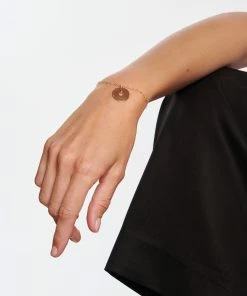 Alternative view of Ginette NY Bracelet Donut Chaîne Or Rose