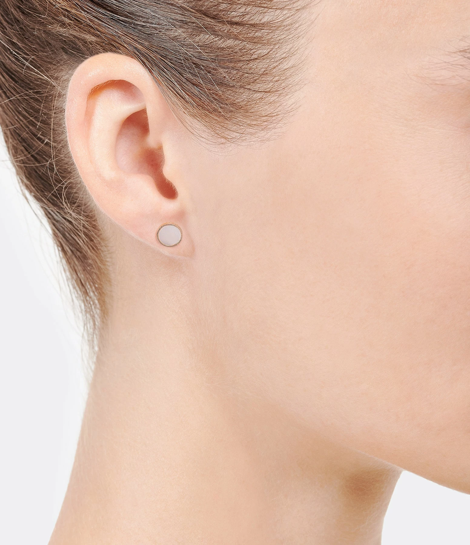 Ginette NY Boucles D'oreilles Ever Disc Or Rose Nacre Rose 4 Ginette NY Boucles D'oreilles Ever Disc Or Rose Nacre Rose – Image 2