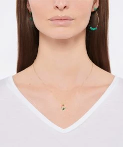 Ginette NY Boucles D'oreilles Mini Jala Chrysocolle Or Rose 7 Ginette NY Boucles D'oreilles Mini Jala Chrysocolle Or Rose -Boutique Gigi Clozeau ginbo look20211220 157