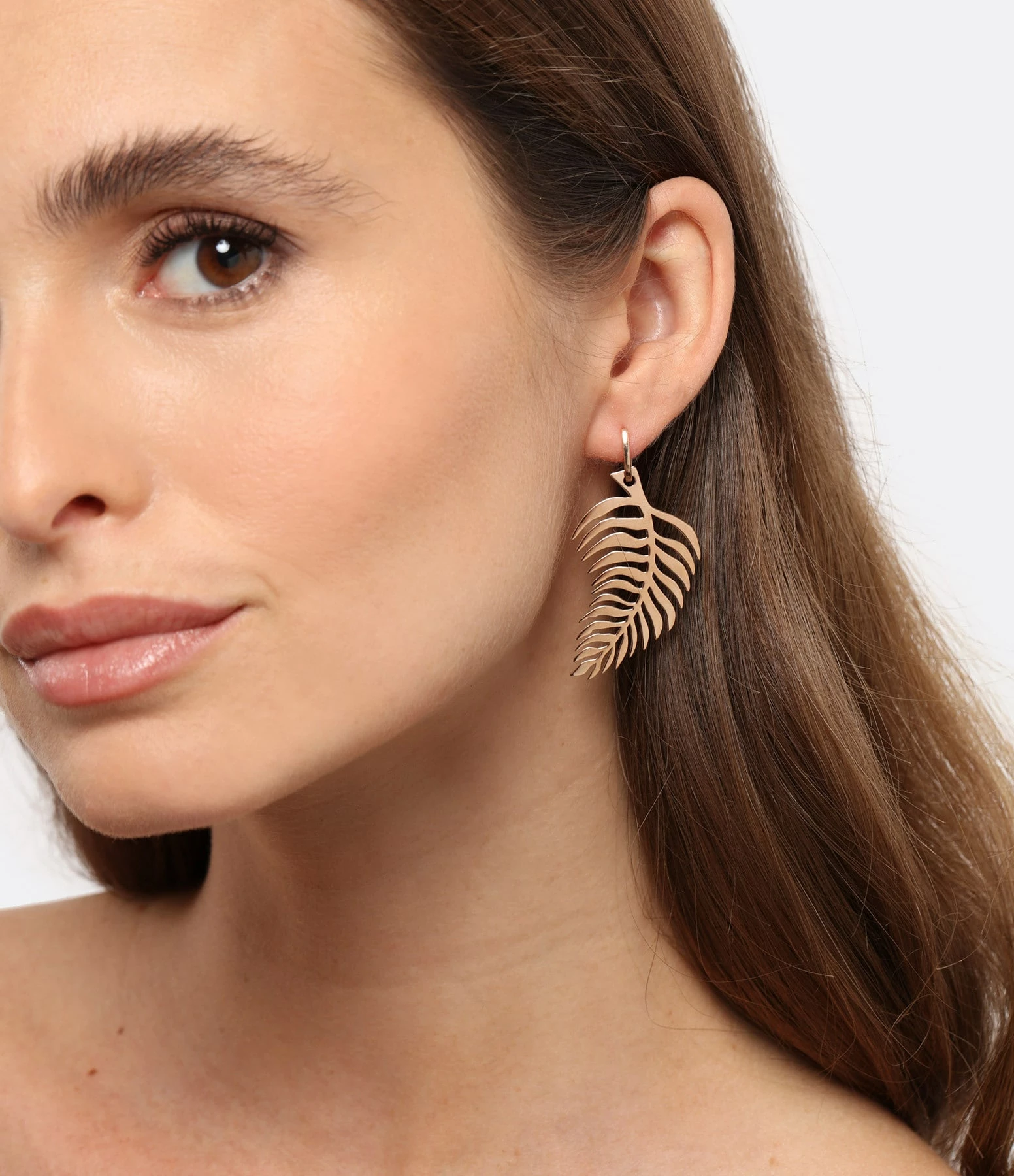 Ginette NY Boucle D'oreille Palms Jumbo Or Rose (vendue à L'unité) 4 Ginette NY Boucle D'oreille Palms Jumbo Or Rose (vendue à L'unité) – Image 2