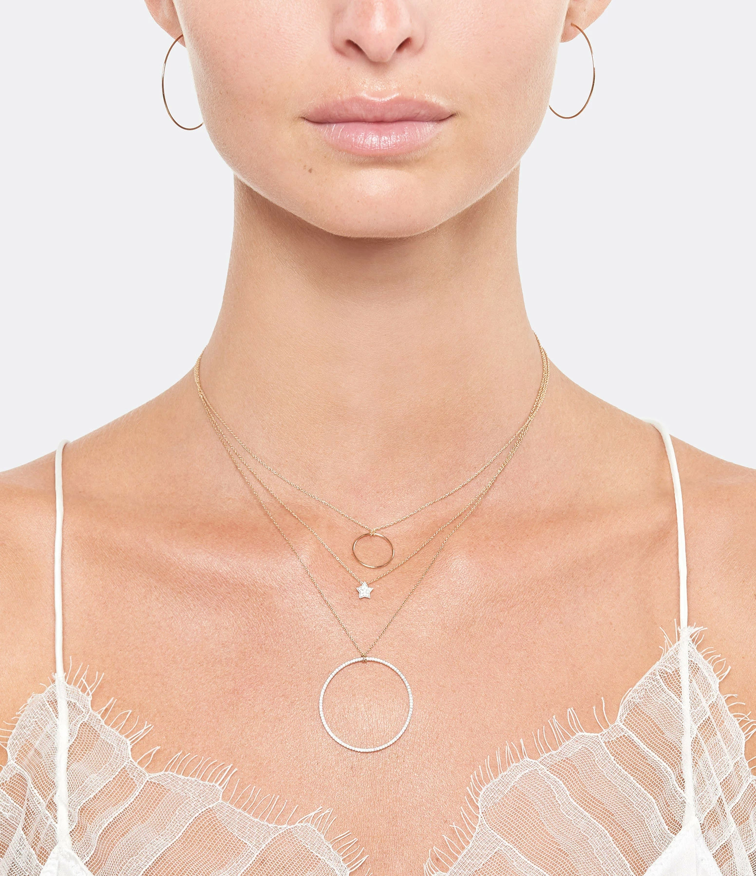 Ginette NY Collier Circles Mini Or Rose 5 Ginette NY Collier Circles Mini Or Rose – Image 3