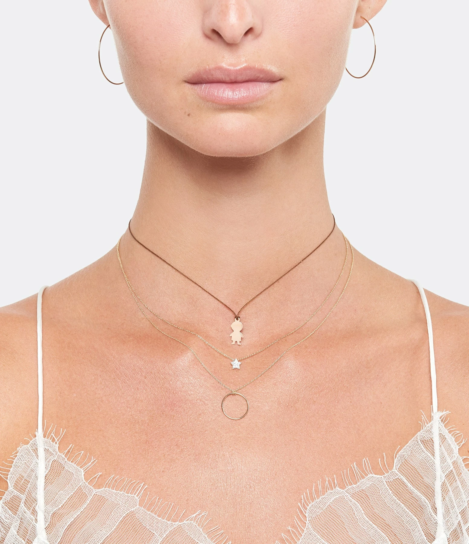 Ginette NY Collier Circles Mini Or Rose 4 Ginette NY Collier Circles Mini Or Rose – Image 2