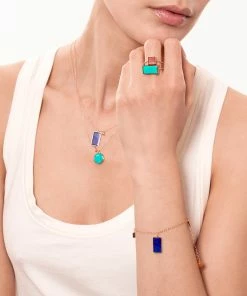 Ginette NY Collier Ever Disc Turquoise Or Rose 7 Ginette NY Collier Ever Disc Turquoise Or Rose -Boutique Gigi Clozeau ginette12 4