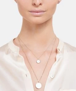 Alternative view of Ginette NY Collier Ever Disc Agate Blanche Or Rose