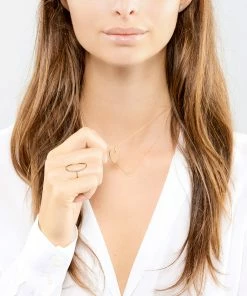 Ginette NY Bague Ellipses & Sequins Or Rose -Boutique Gigi Clozeau ginre look20190527 34 1