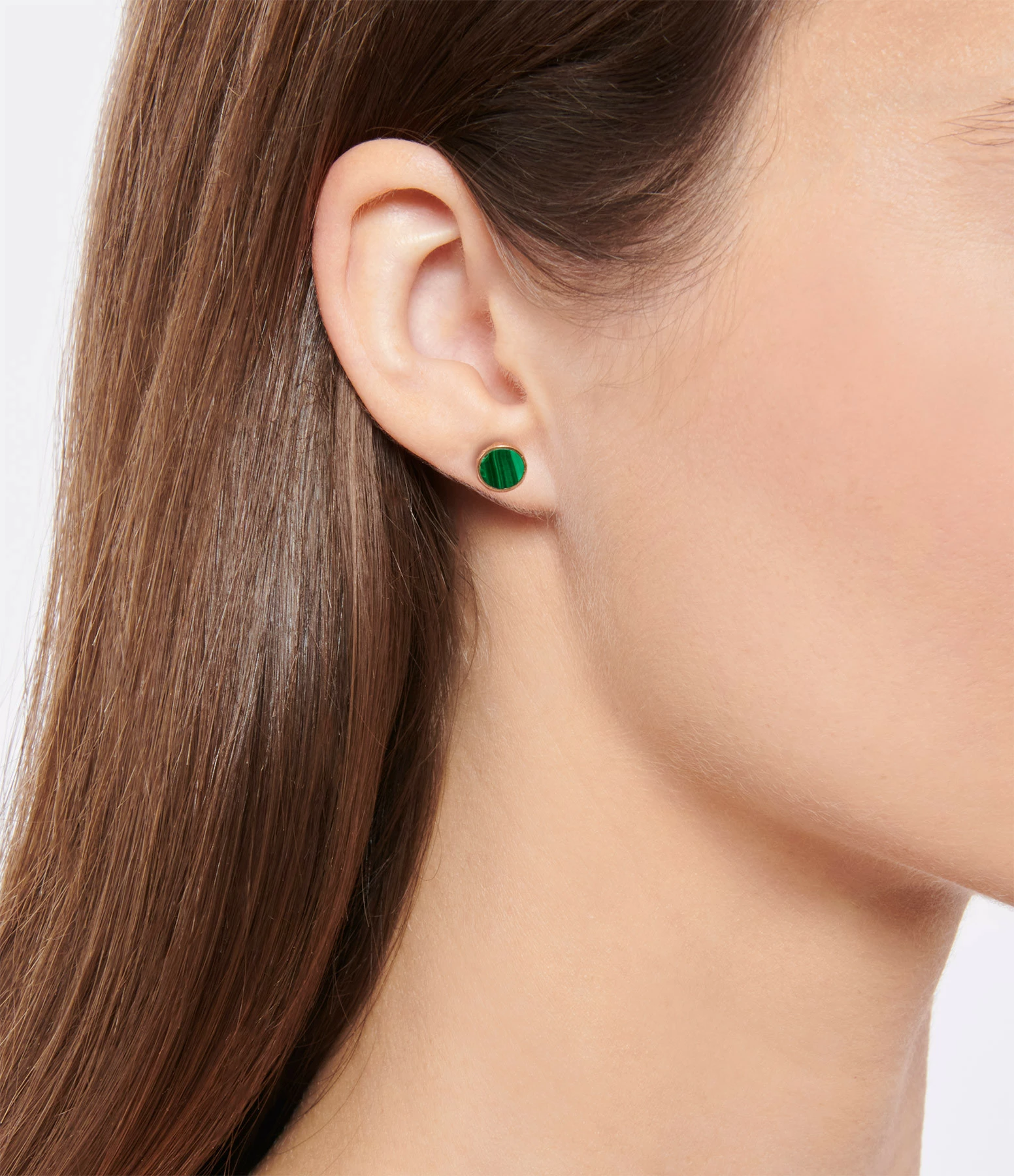 Ginette NY Boucle D'oreille Ever Disc Malachite Or Rose (vendue à L'unité) 4 Ginette NY Boucle D'oreille Ever Disc Malachite Or Rose (vendue à L'unité) – Image 2