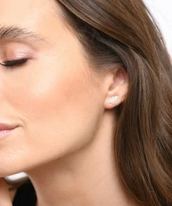 Ginette NY Boucle D'oreille Palms Or Rose (vendue à L'unité) -Boutique Gigi Clozeau ginsb look20221223 76