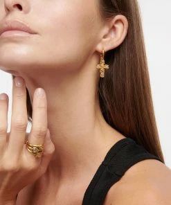 GOOSSENS PARIS Boucles D'oreilles Stones Croix Cristal De Roche Naturel 5 GOOSSENS PARIS Boucles D'oreilles Stones Croix Cristal De Roche Naturel -Boutique Gigi Clozeau gooss look20220902 97 1