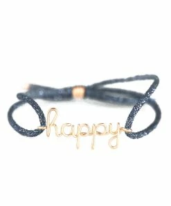 ATELIER PAULIN Bracelet Enfant Cordon Lurex Happy Gold Filled