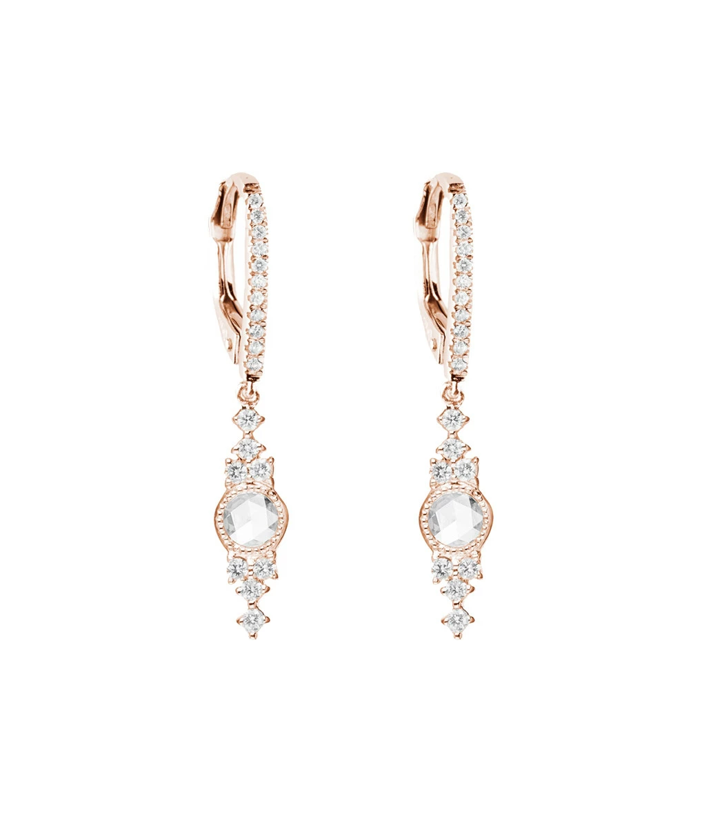 STONE PARIS Boucles D'oreilles Himalaya Simples Or Diamants 6 STONE PARIS Boucles D'oreilles Himalaya Simples Or Diamants – Image 4