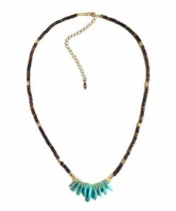 GACHON POTHIER Collier Billy Pétales Turquoise