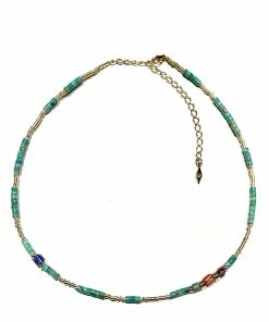 GACHON POTHIER Collier Court Sacha Turquoise