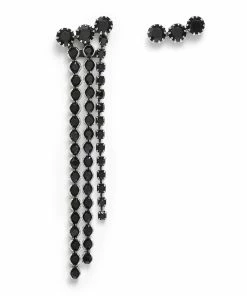 Isabel Marant Boucles D'oreilles A Wild Shore Asymétriques Noir