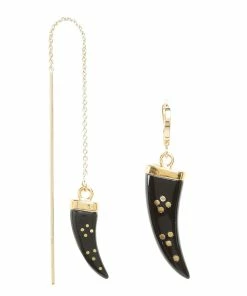 Isabel Marant Boucles D'oreilles Aimable Corne Noir