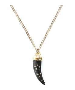 Isabel Marant Collier Aimable Corne Buffle Noir