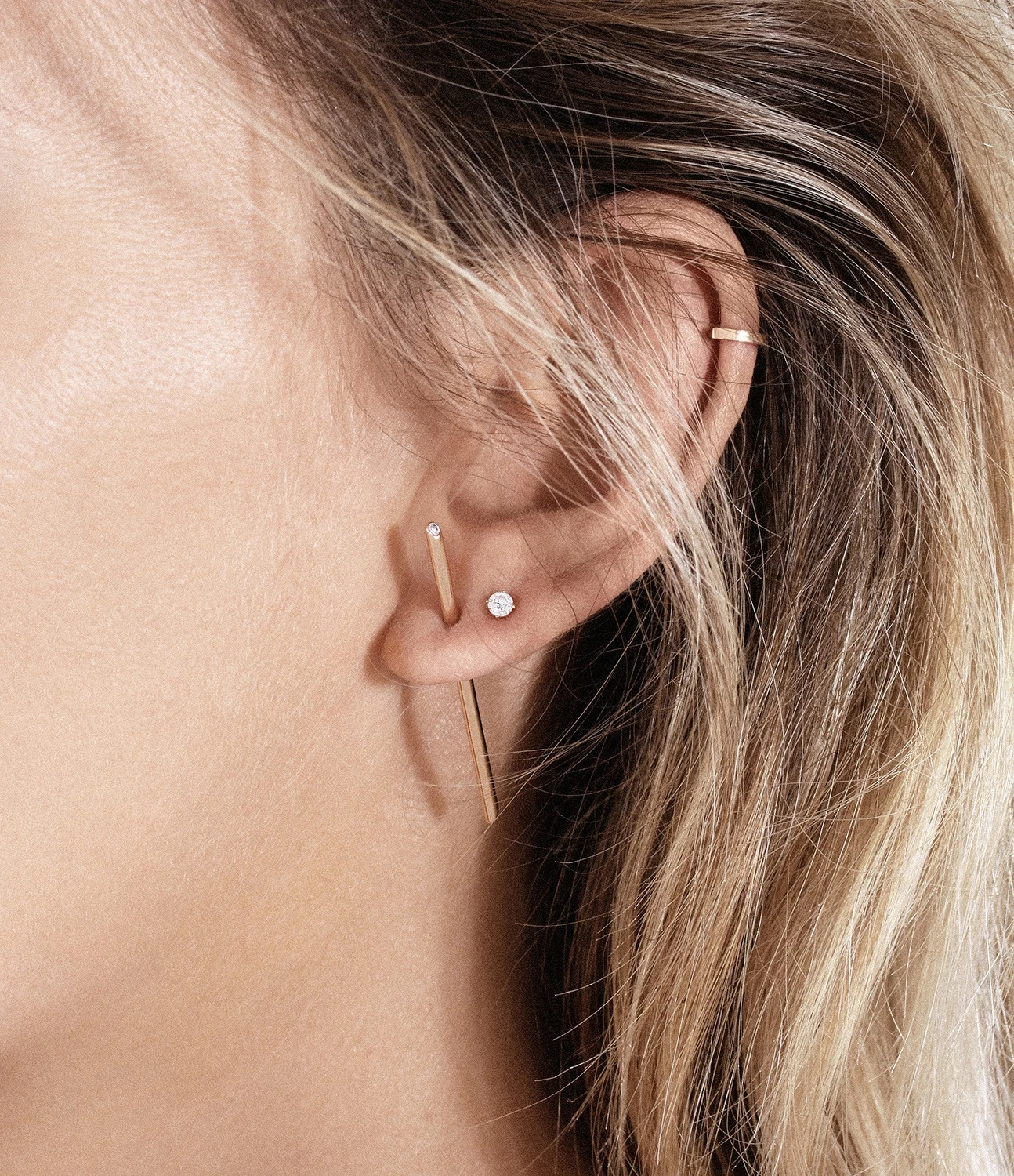 VANRYCKE Boucle D'oreille Valentine Puce Diamant Or Rose (vendue à L'unité) 6 VANRYCKE Boucle D'oreille Valentine Puce Diamant Or Rose (vendue à L'unité) – Image 4