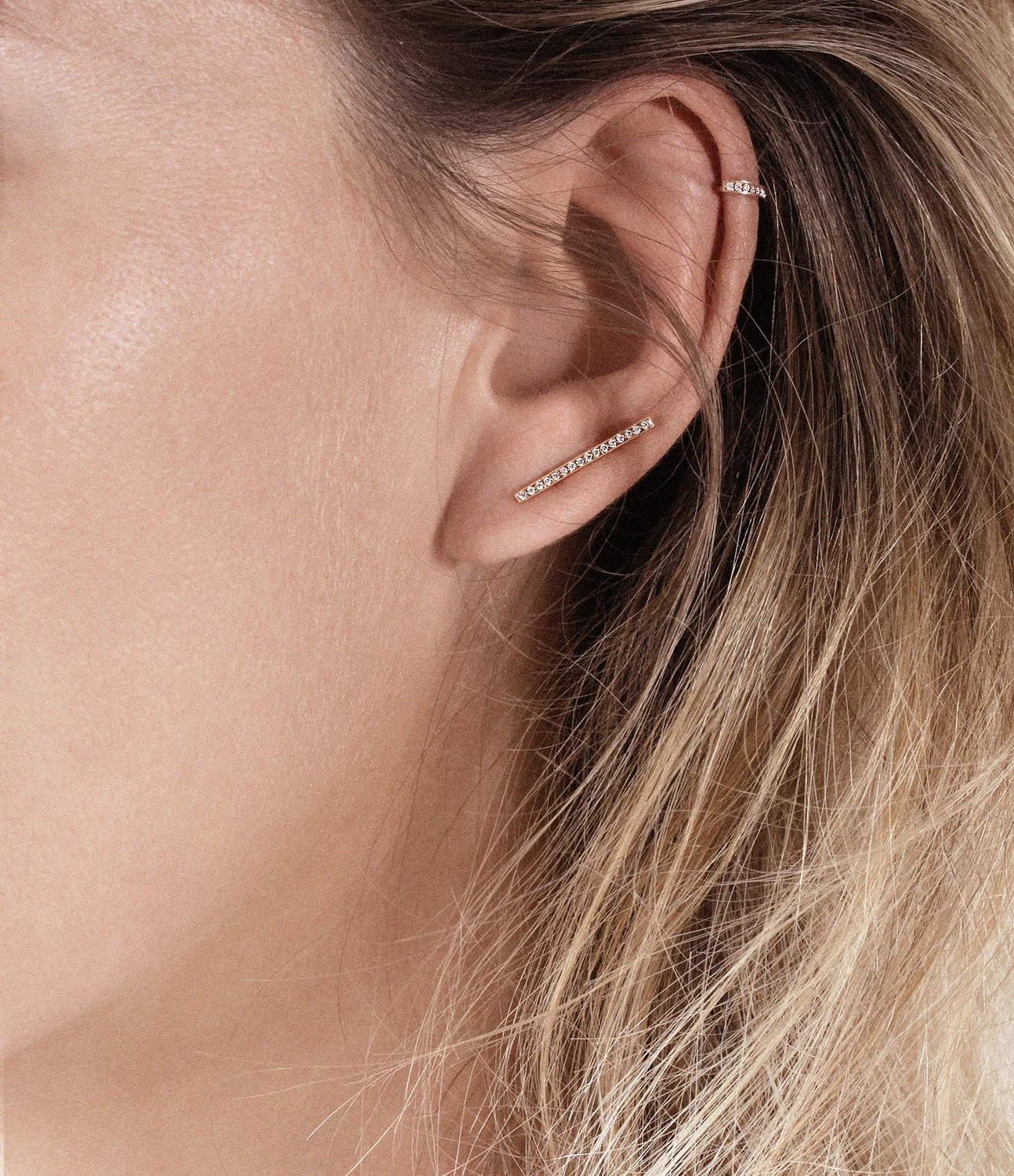 VANRYCKE Boucle D'oreille Medellin GM Diamants Or Rose (vendue à L'unité) 6 VANRYCKE Boucle D'oreille Medellin GM Diamants Or Rose (vendue à L'unité) – Image 4