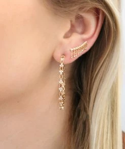 STONE PARIS Boucle D'oreille Talitha Montante Diamants (vendue à L'unité) -Boutique Gigi Clozeau img 0847