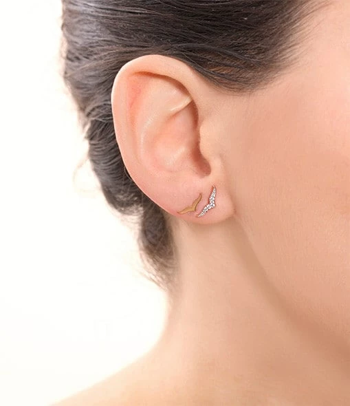 Ginette NY Boucles D'oreilles Wise Or Rose 5 Ginette NY Boucles D'oreilles Wise Or Rose – Image 3
