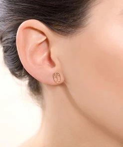 Ginette NY Boucles D'oreilles Wish Puces Or Rose -Boutique Gigi Clozeau img 2172