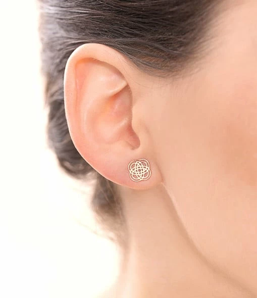 Ginette NY Boucles D'oreilles Purity Or Rose – Image 2