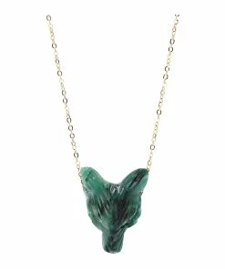 MON PRECIEUX GEM Collier Loup Jade